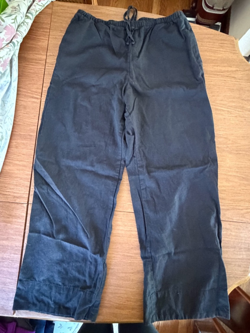 GAP Women’s linen Black Drawstring Sweatpants